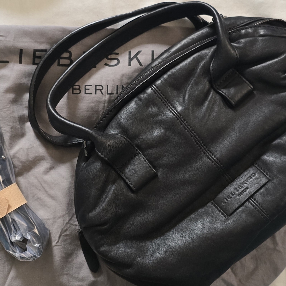 Liebeskind Black Leather Tote Bag